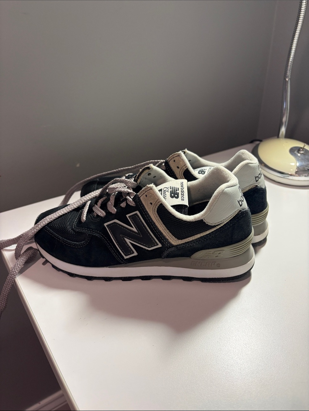 New Balance 574 Core Classic BlackWomen’s Size 7 - Picture 4 of 9